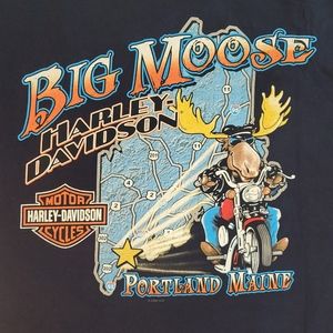 Men's XL Harley Davidson Blue graphic T-shirt